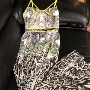 Beautiful leopard/neon maxi. Boutique exclusive.